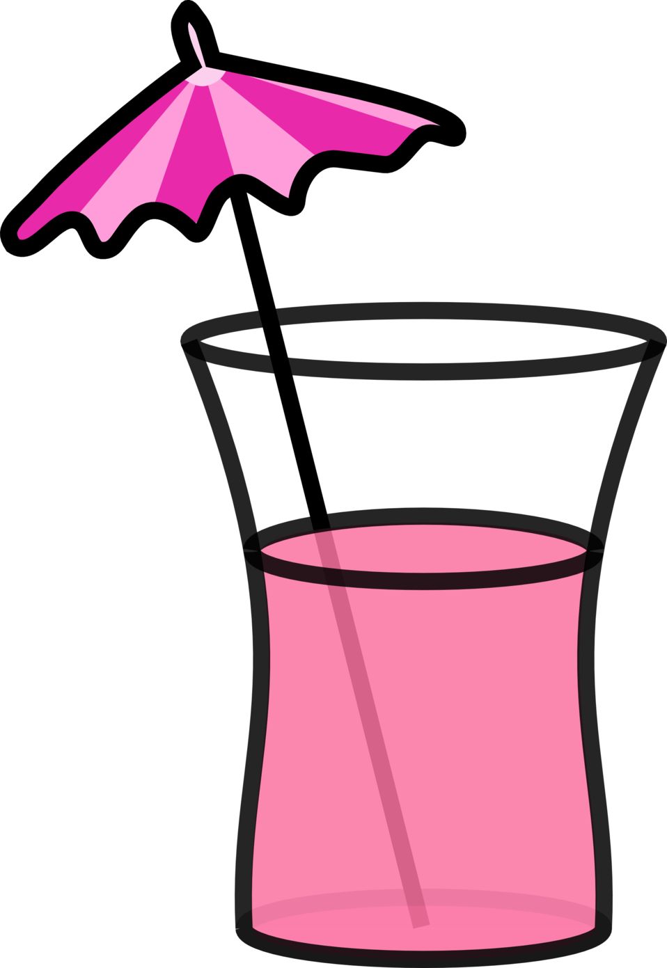 Clip Art Summer Drinks Clipart - Pink Lemonade Clipart (958x1391)