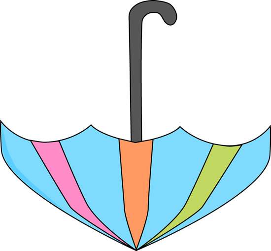 Upside Down Umbrella - Upside Down Umbrella Clipart (550x509)