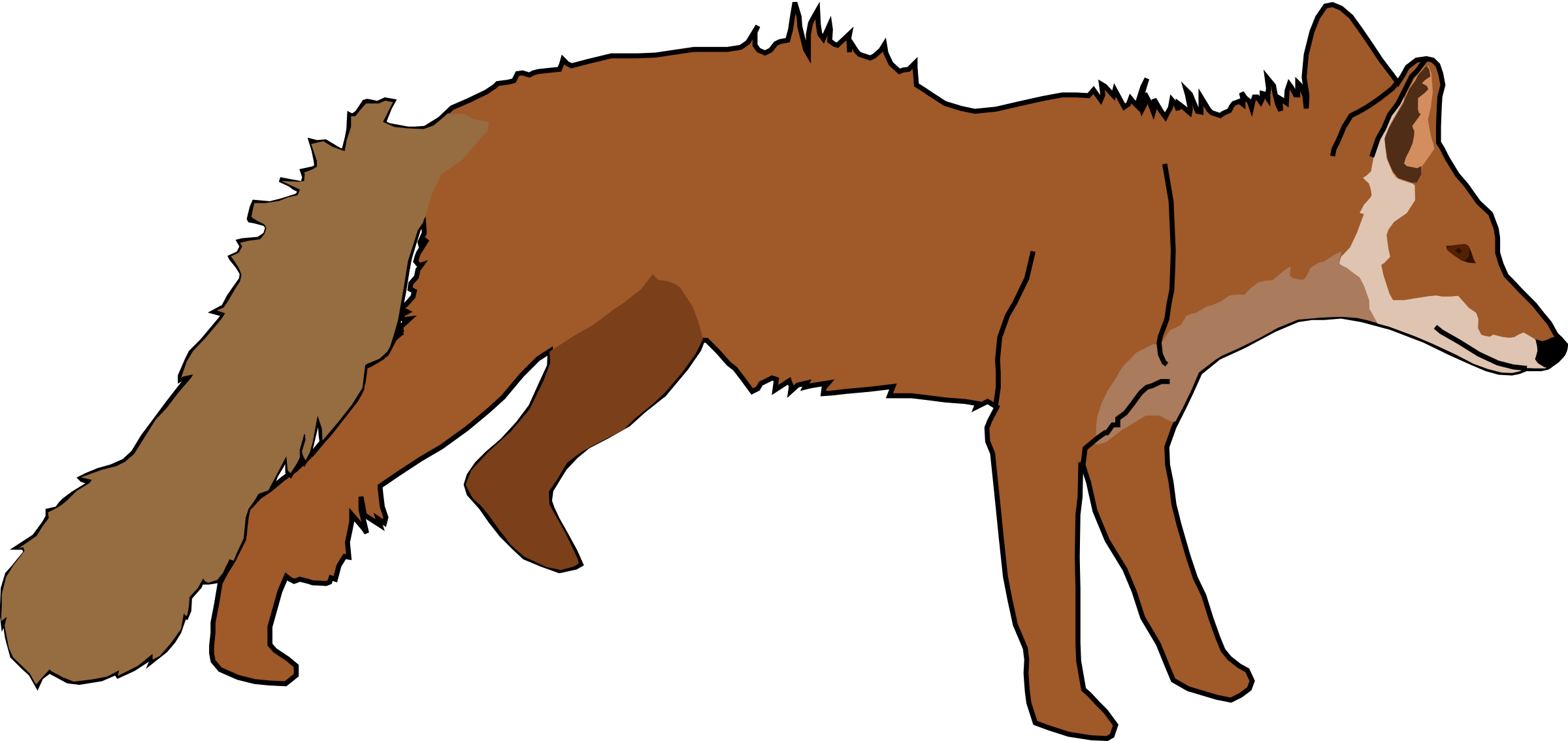 Panda Clipart Free Images And Photos - Fox Clip Art (2400x1134)