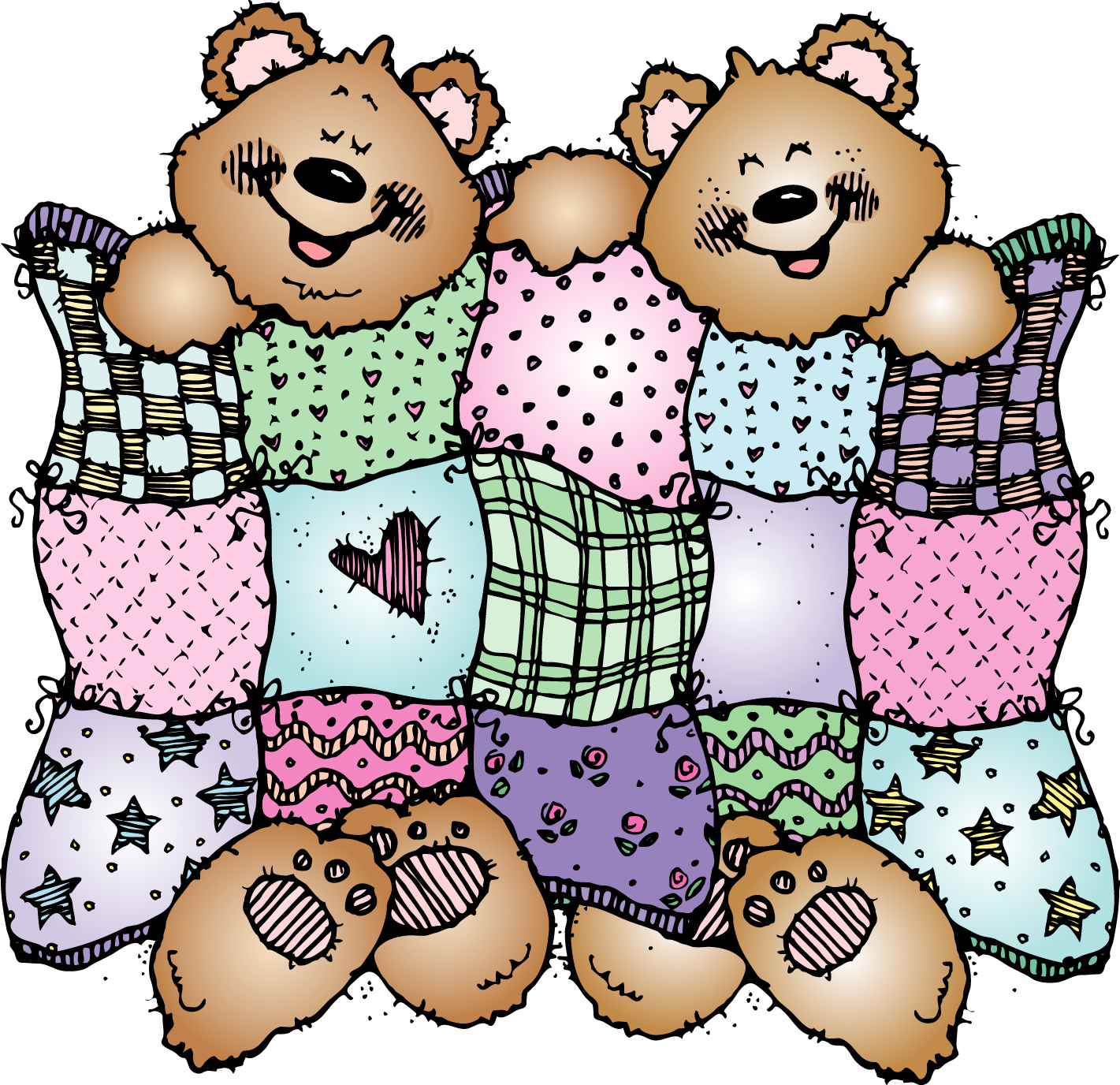 Credential Clipart - Stuffed Animal Sleepover Clipart (1421x1376)