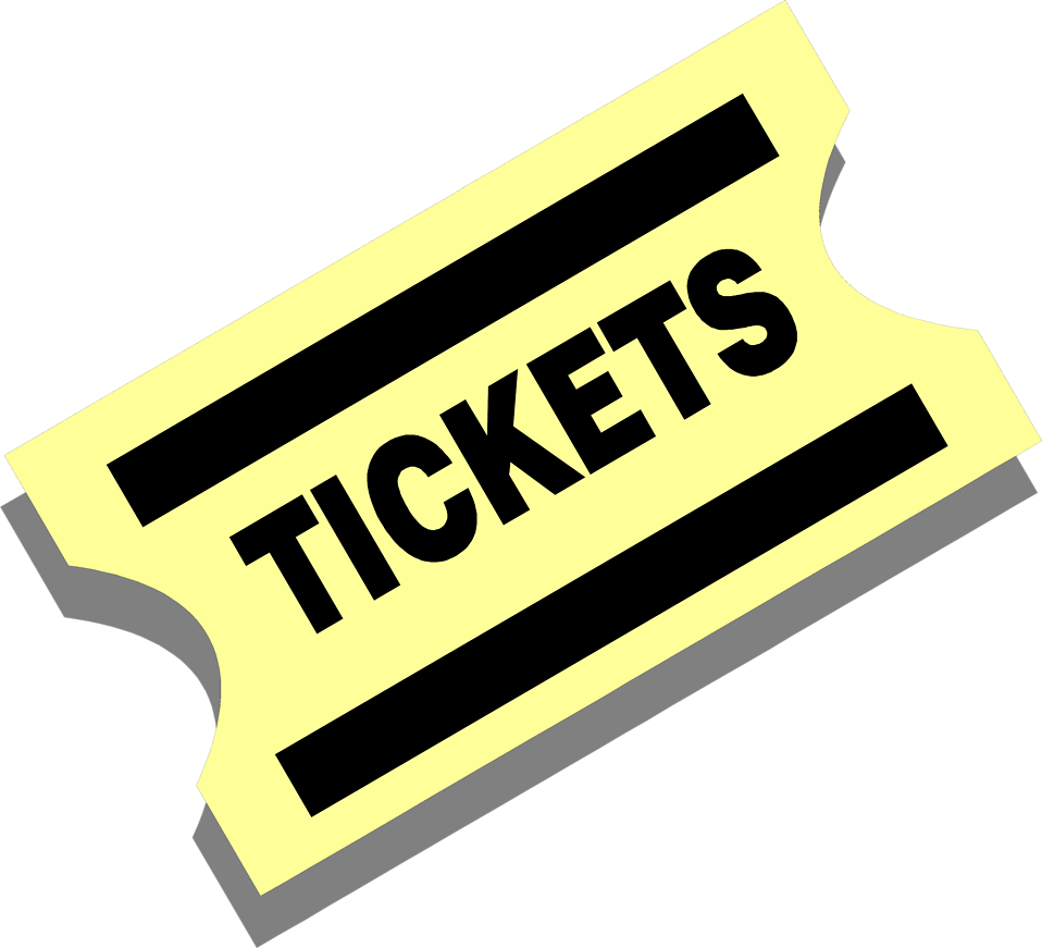 Ticket Clipart Transparent - Ticket Clipart Png (958x871)