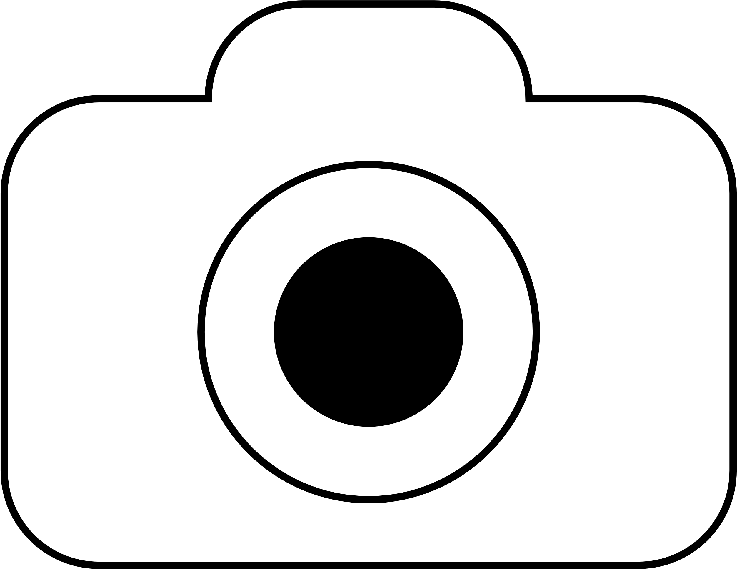 Camera - Clipart - Black - And - White - Camera Icon Png White (2555x1967)