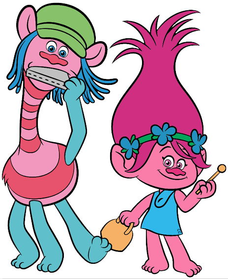 Cooper And Poppy From Trolls (464x569)