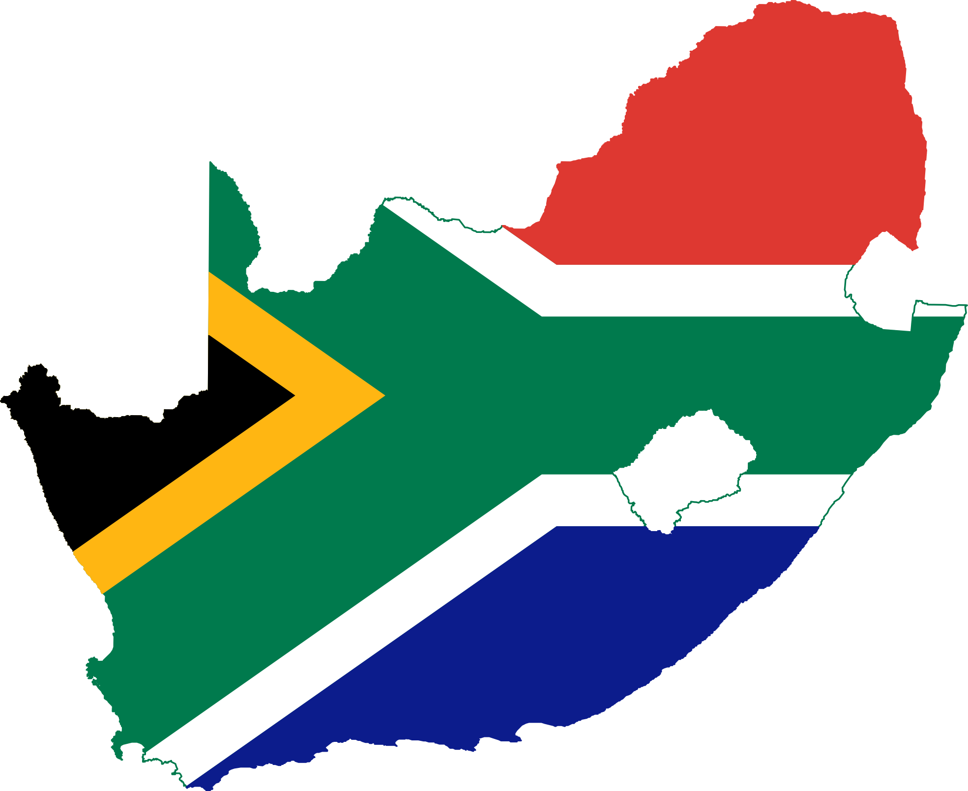 Map Clip Art Clipart Clipartbold 3 Clipartcow - South Africa Flag Map (1969x1610)