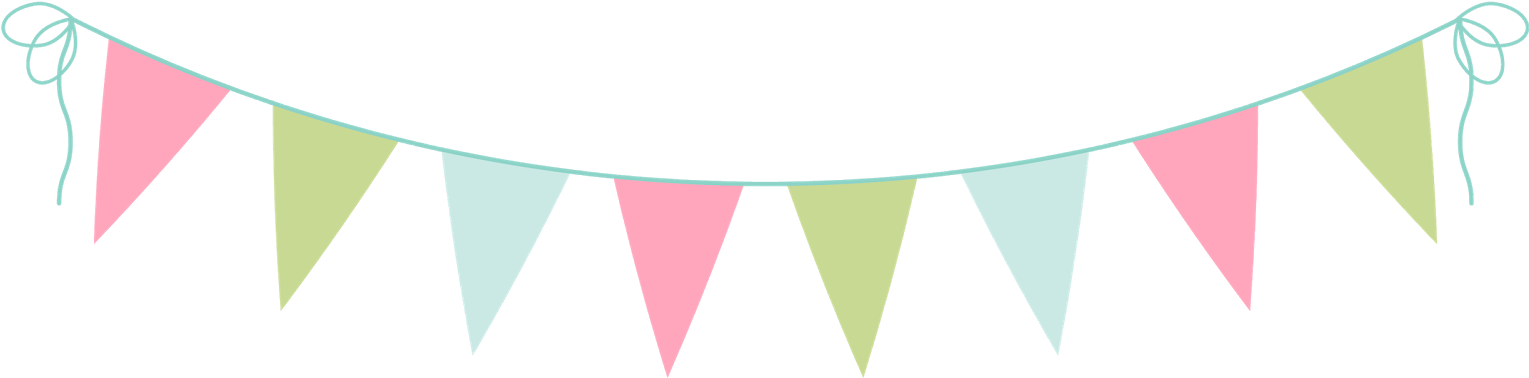 Bunting Clipart Afternoon Tea - Party Bunting Clip Art (1600x416)