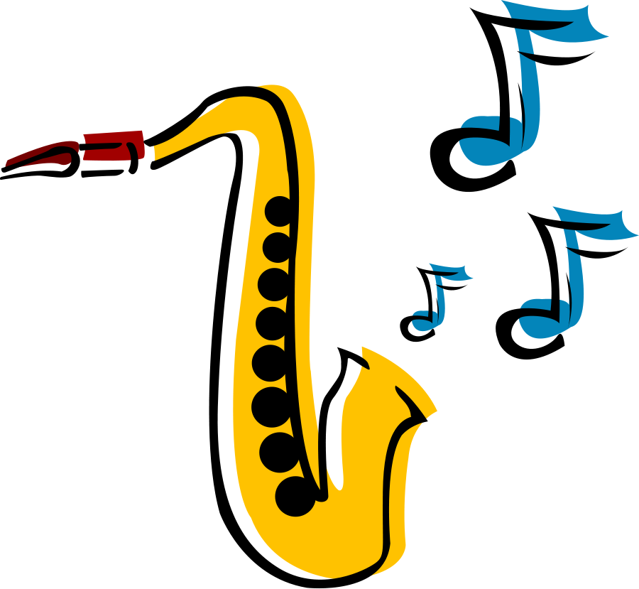 Saxophone Clip Art - Musical Instruments Clip Art (900x829)