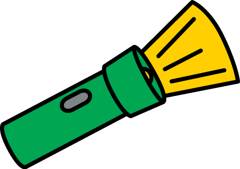 Flashlight Clip Art Clipart Wikiclipart Music 3 Png - Flashlight Clipart (469x331)