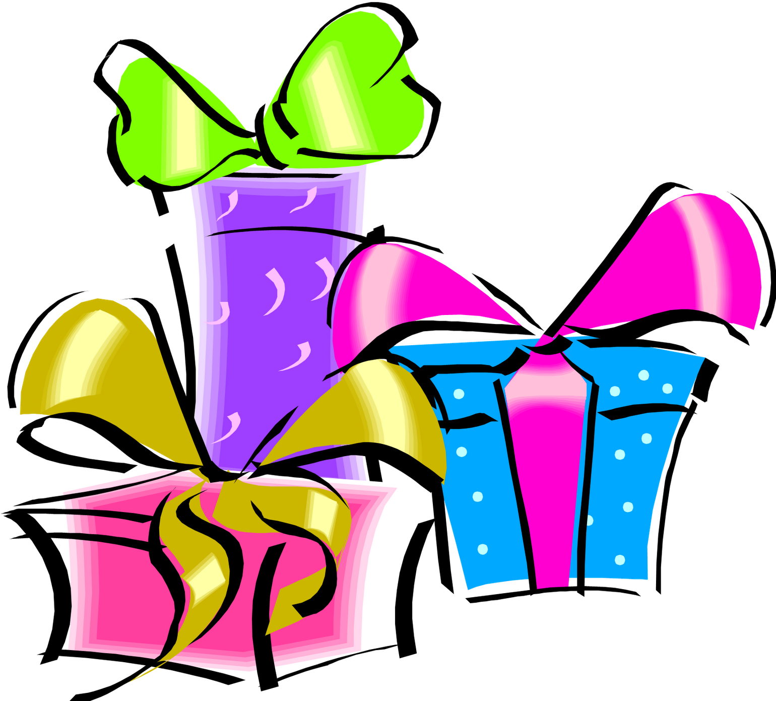 Birthday Gift Png Clip Art - Birthday Gift Clipart (1539x1600)