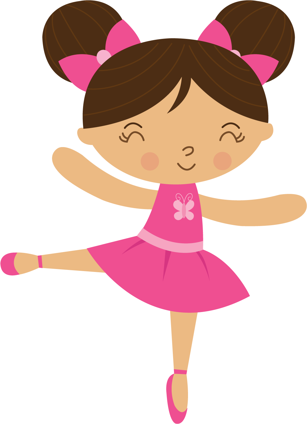 Bailarina - Ballerina4 - Minus - Music Clipartclip - Personalised Ballerina Birthday Party Cotton Tote Bag (1500x1500)