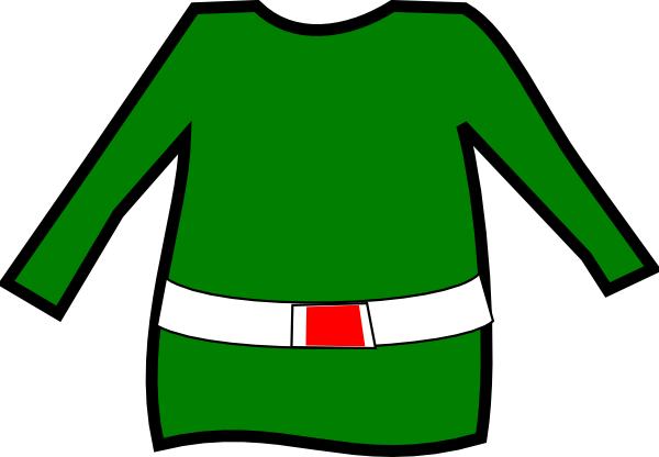 The Elf Pants Clip Art - Elf Top Clip Art (600x416)