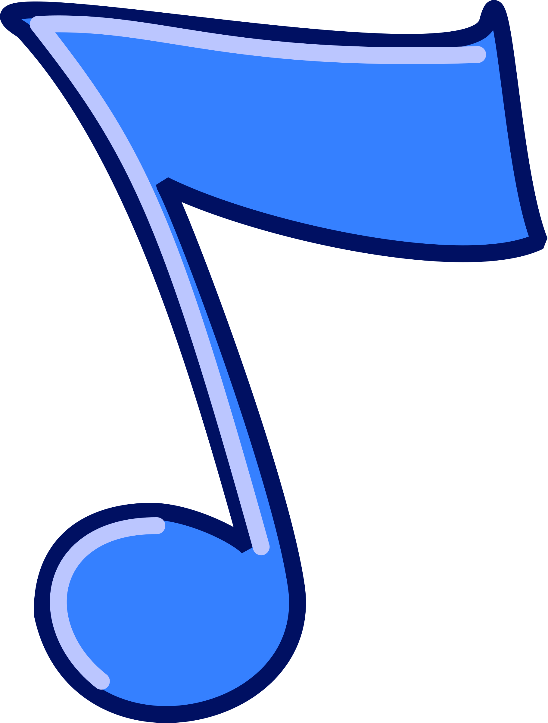 Dancing Musical Notes Svg Vector File, Vector Clip - Music Notes Clip Art (1820x2400)