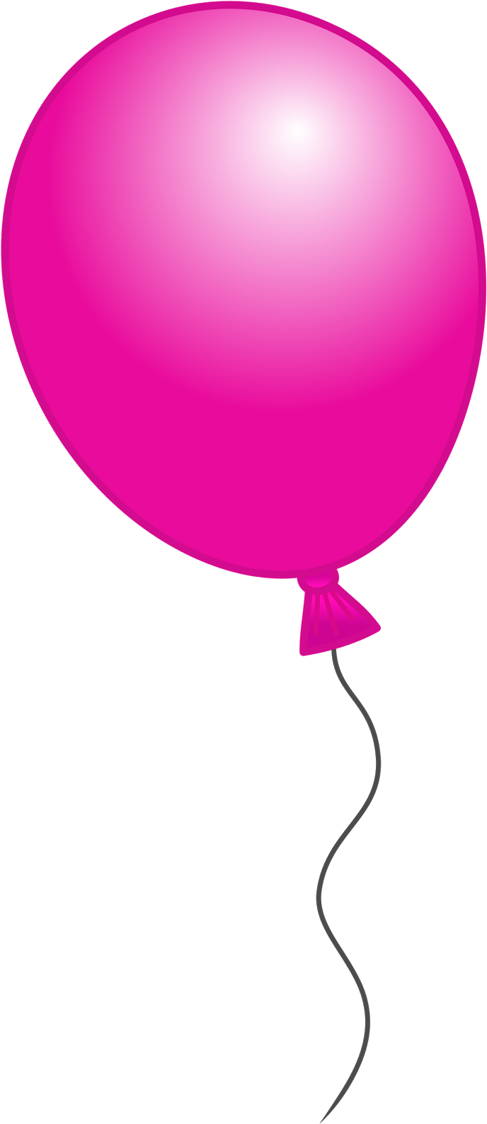 Fuschia Balloon Cliparts Free Download Clip Art Free - Balloon (714x1600)