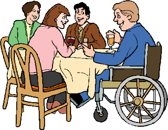 Dinner Party Clipart - Dining Club (750x589)