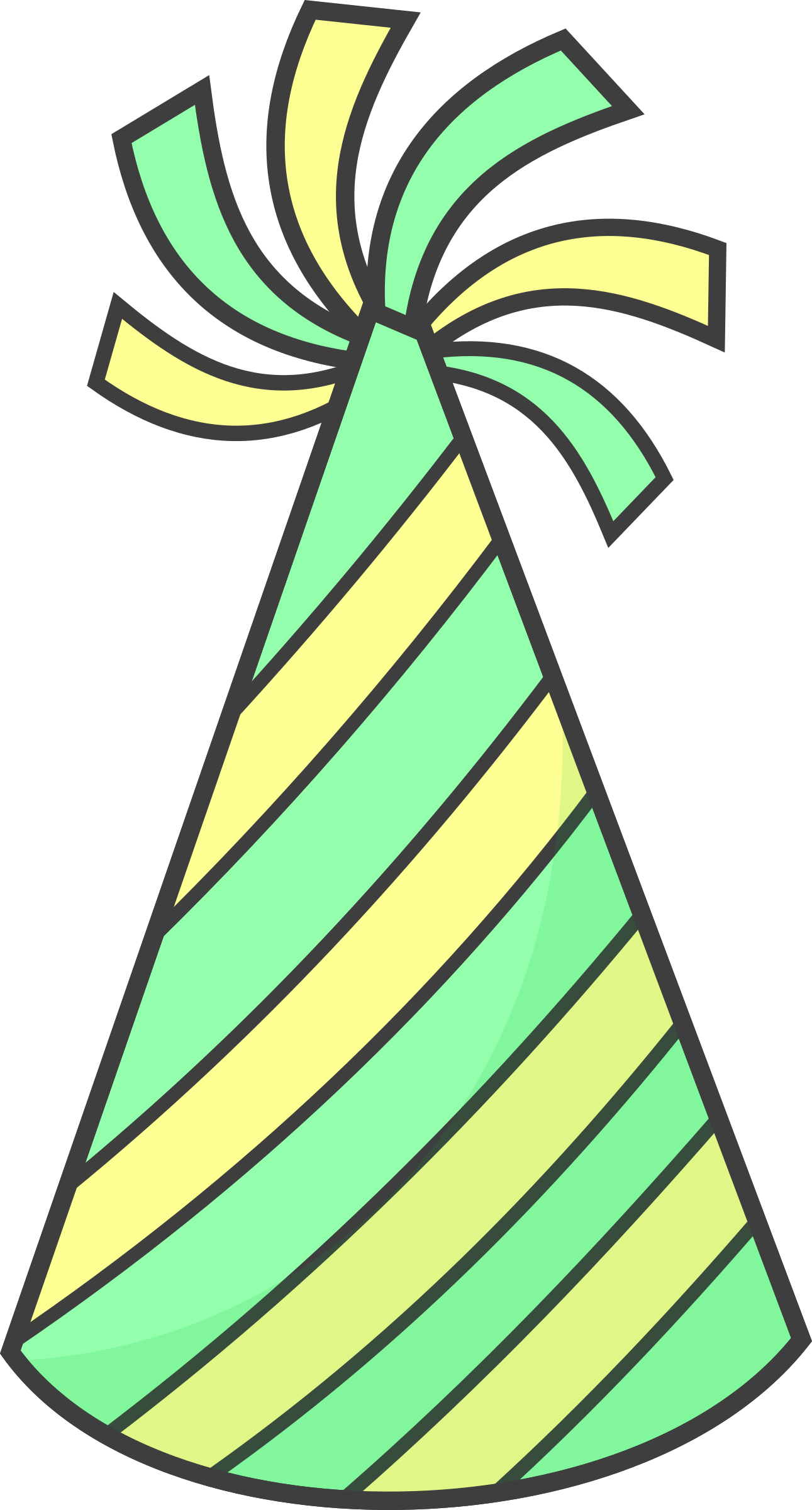 Party Hat Clipart - Party Hat Clipart (1291x2400)