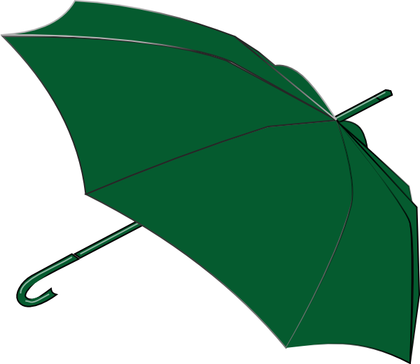 Umbrella Royalty-free Clip Art - Umbrella Green Png (600x521)