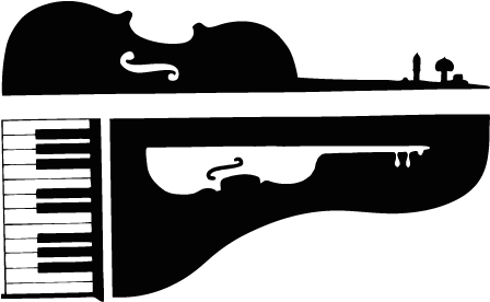 Music Tutors & Instrument Repair - Piano And Violin Clip Art (504x288)