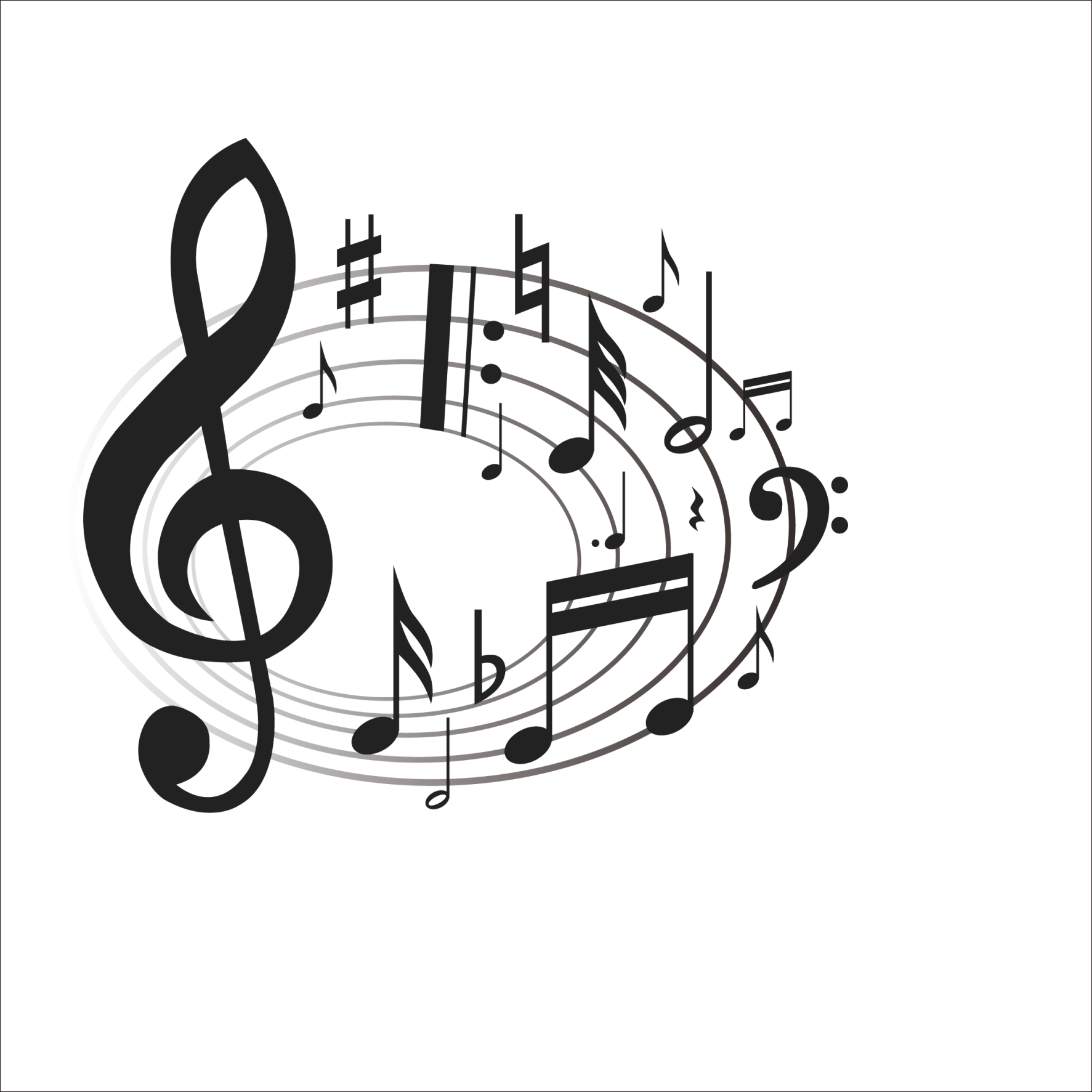 Choir Singing Gospel Music Clip Art - Venzhe 2016 New Design Beautiful Music Notes Pillow (1773x1773)