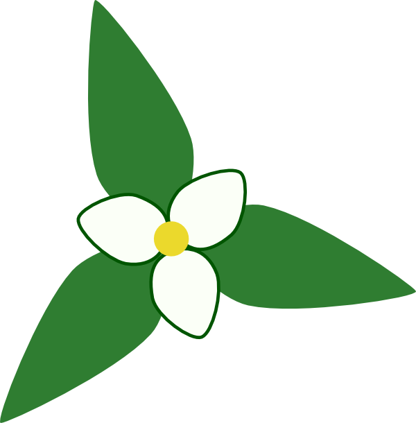 Map Clip Art - Trillium Clipart (600x610)