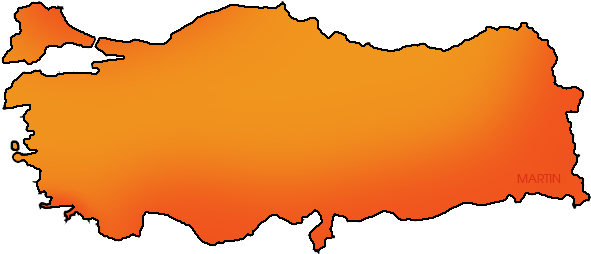 Turkey Map - Turkey Map Clipart (648x324)