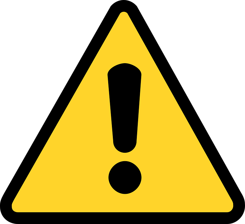 Exclamation Mark Warning, Yellow, Attention, Exclamation - Warning Triangle Icon (786x720)