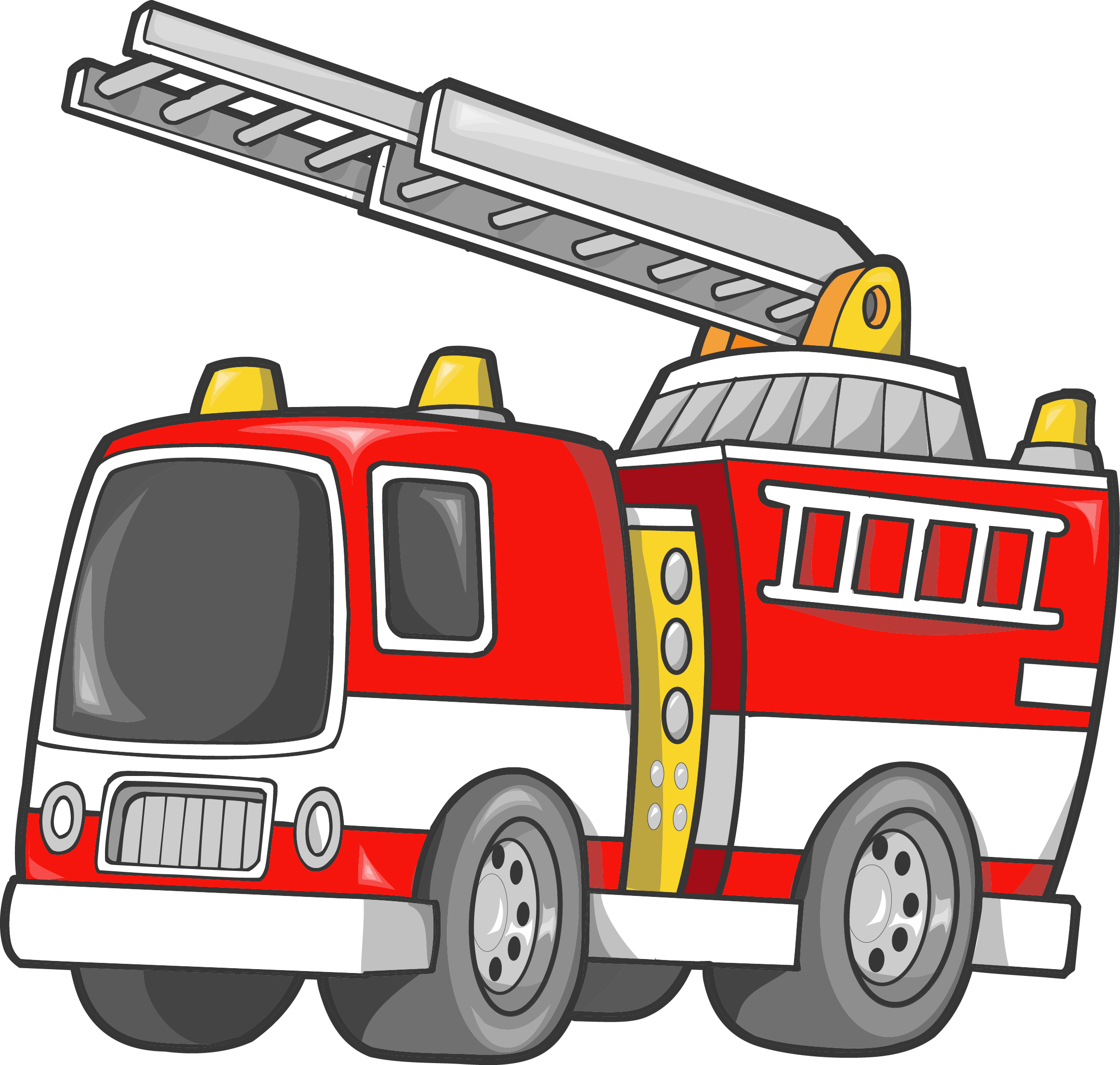 Car Fire Engine Firefighter Truck Clip Art - Fire Truck Clip Art (2326x2211)