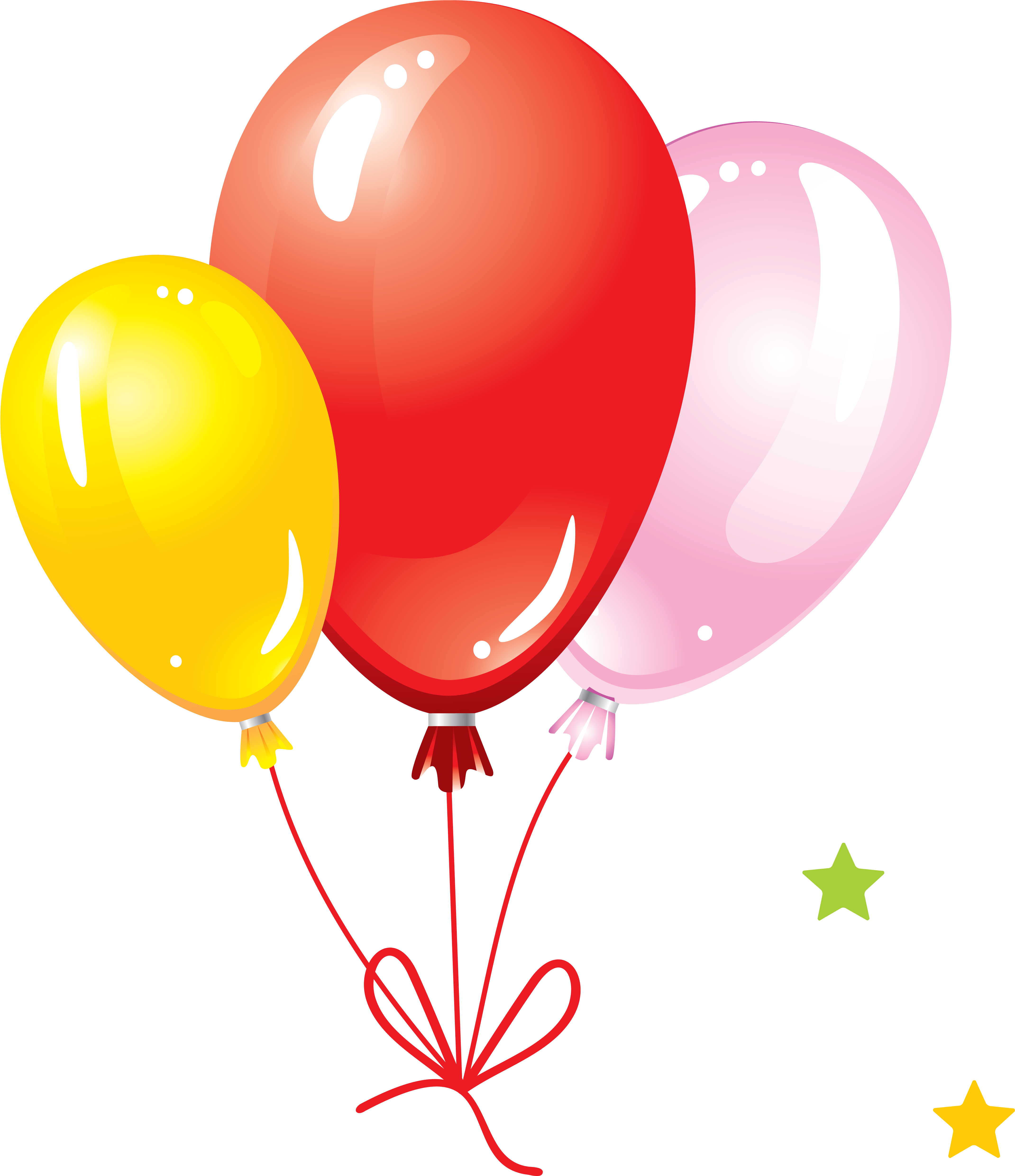 Balloon Png Image, Free Download, Balloons - Birthday With Balloons And Cake (4369x4972)