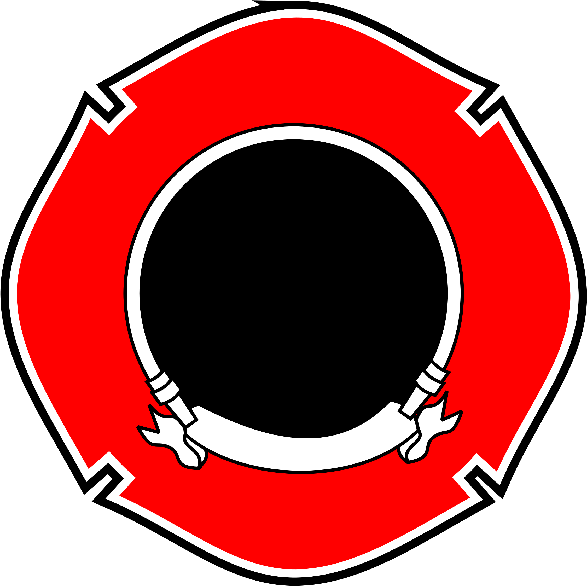 Firefighter Emblem Clipart - Firefighter Logo Png (2400x2400)