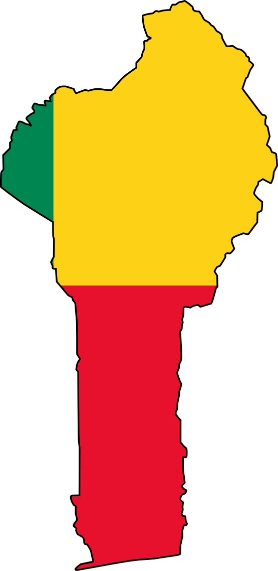 Flag Art Flag Map Of Benin Svg - Benin Flag Map (2048x4197)