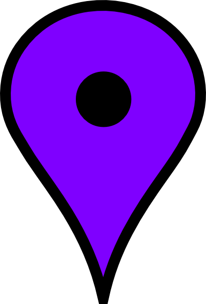 Map Marker Clip Art At Clker - Purple Heart (402x592)