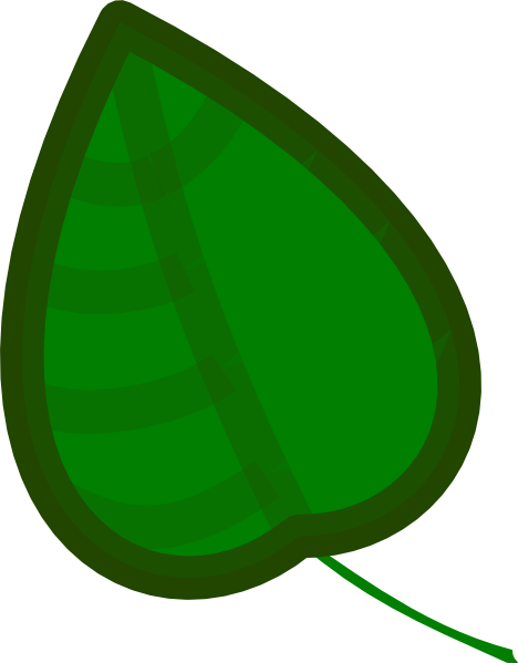 Vine Clipart - Free Cartoon Leaf (468x599)