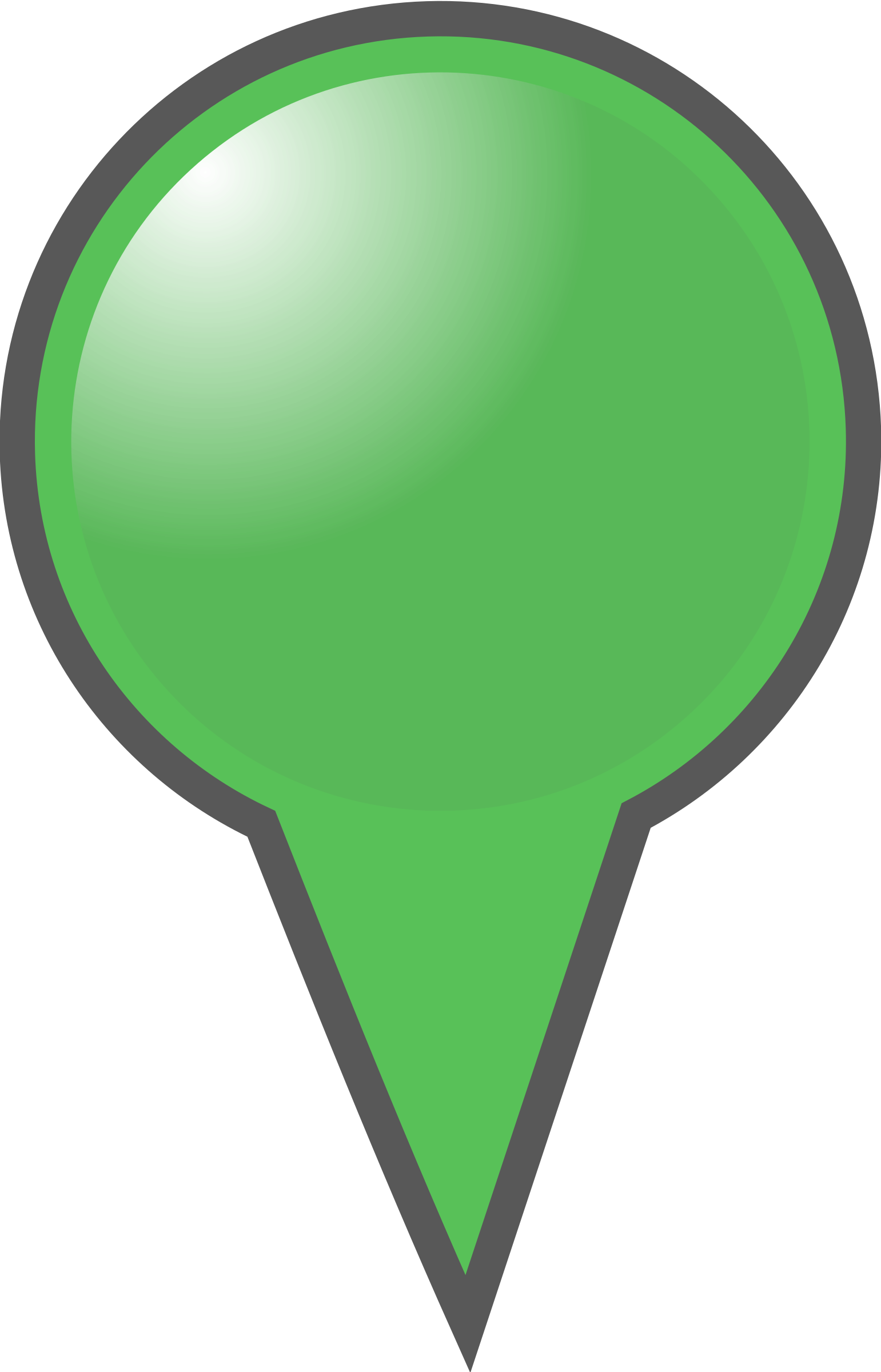 Map Clipart Marker - Map Marker Green Png (1541x2400)