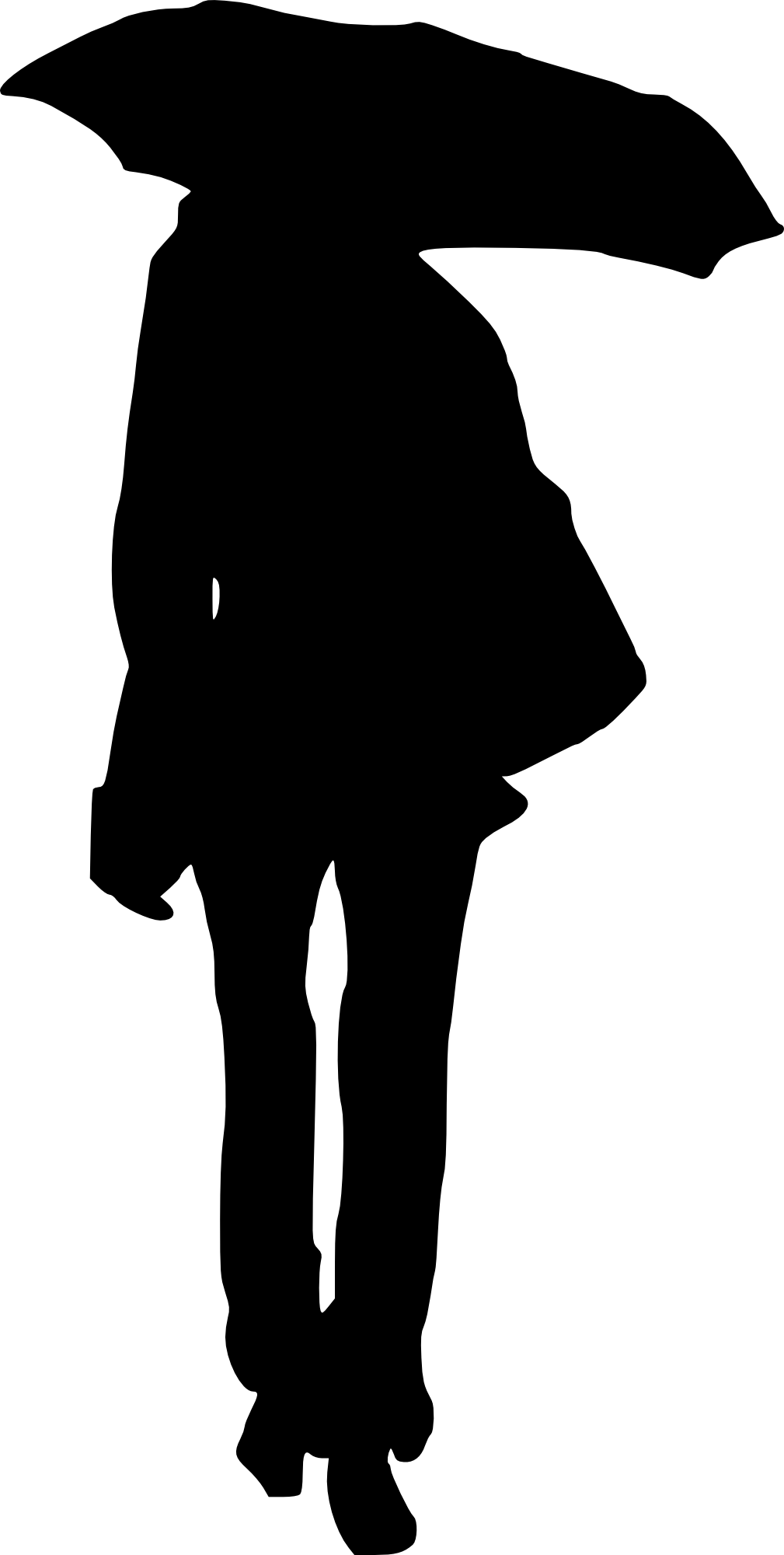 Man And Woman Under Umbrella Silhouette - Silhouette (1009x2000)