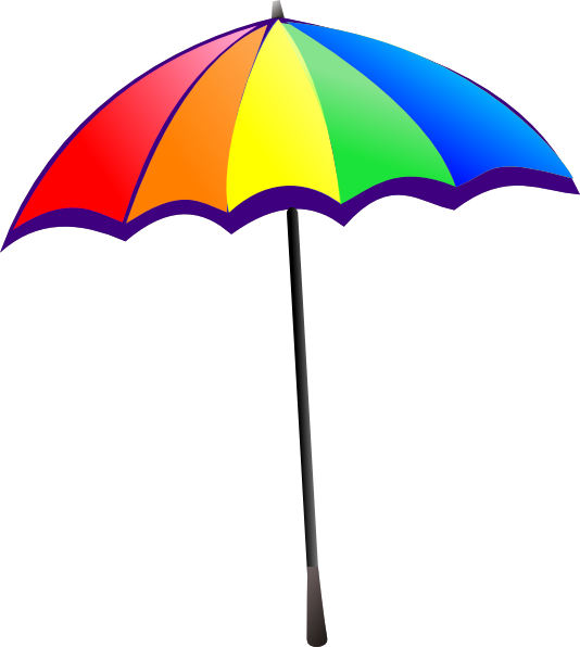 Umbrella Clip Art Free Clipart Images - Sun Umbrella Clip Art (534x596)
