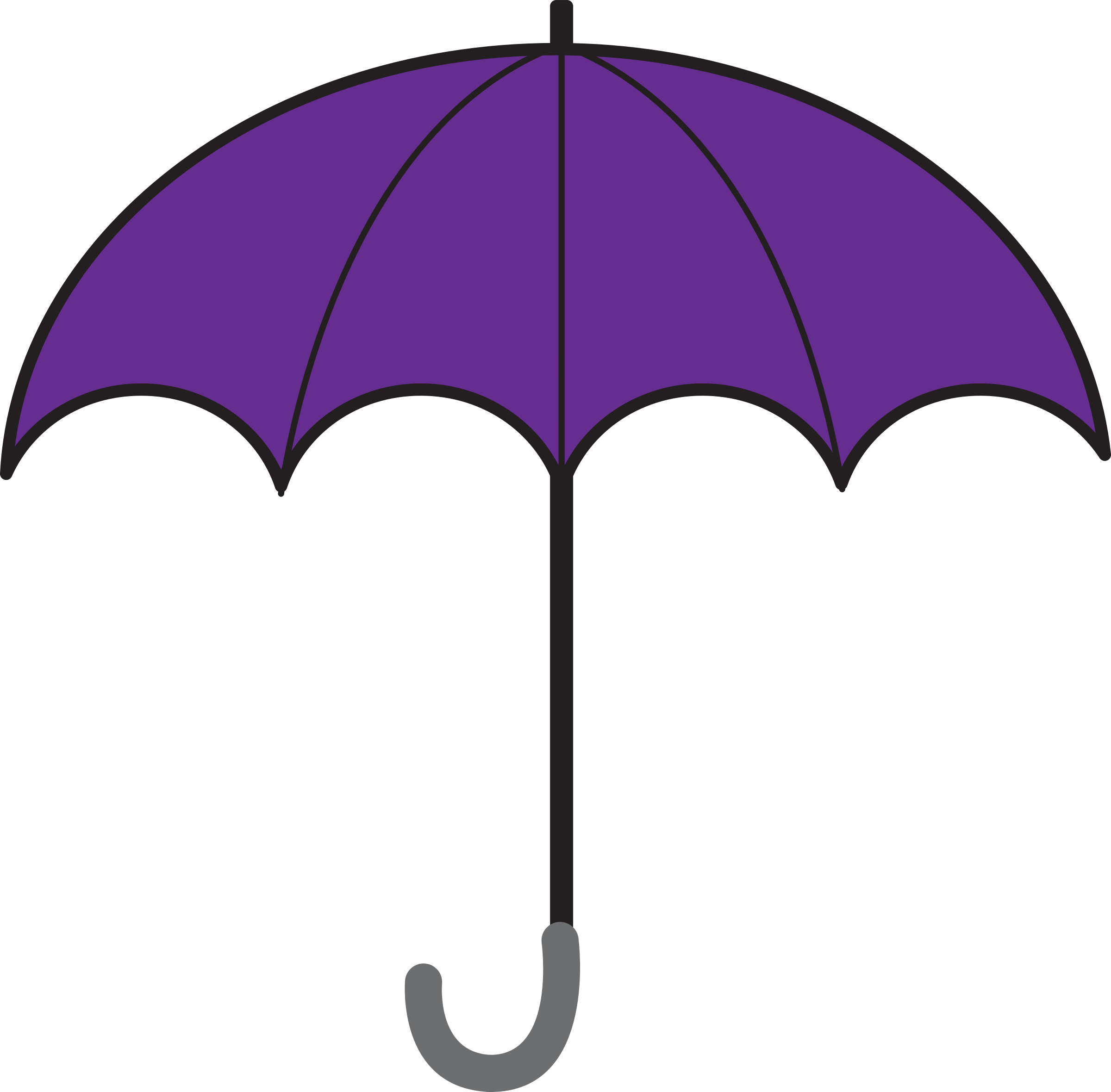 Umbrella Clipart Spotty - Umbrella Clip Art (2400x2360)