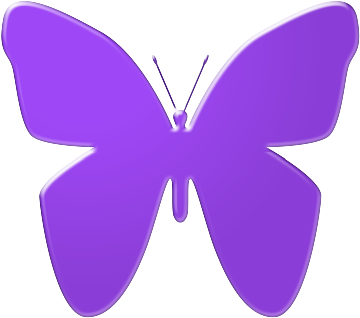Purple Butterfly Clip Art By Thestockwarehouse - Purple Butterfly Clipart (900x675)