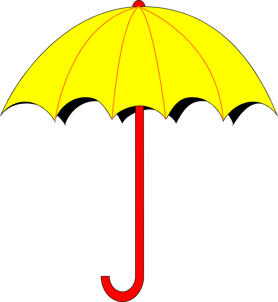 Umbrella Clipart Free To Print Clip Art Of - Transparent Background Clipart Umbrella (958x1039)