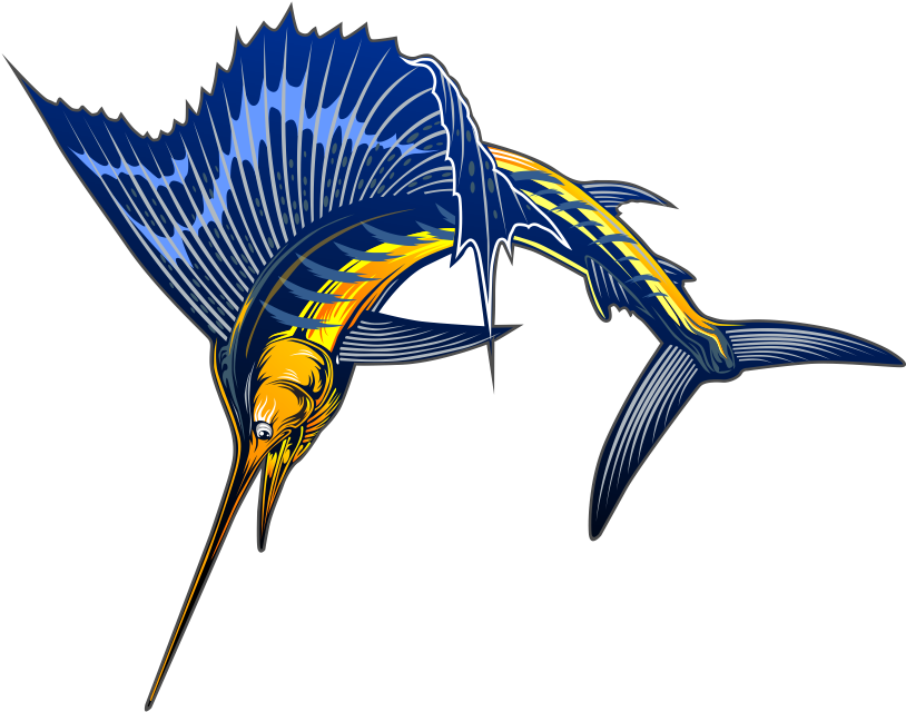 Free Sailfish Clip Art - Sailfish (886x723)
