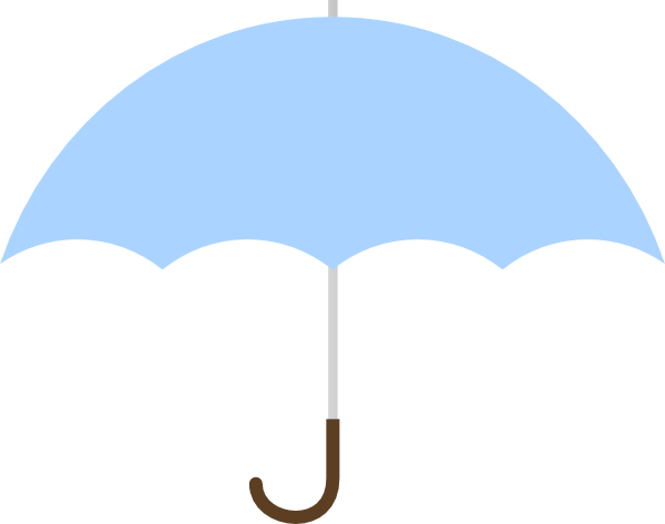 Turquoise Umbrella Clip Art At Vector Clip Art - Blue Baby Shower Umbrella (600x473)