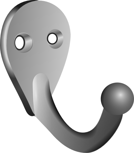 Hook Clip Art At Vector Clip Art Free - Coat Hook Clipart (630x720)