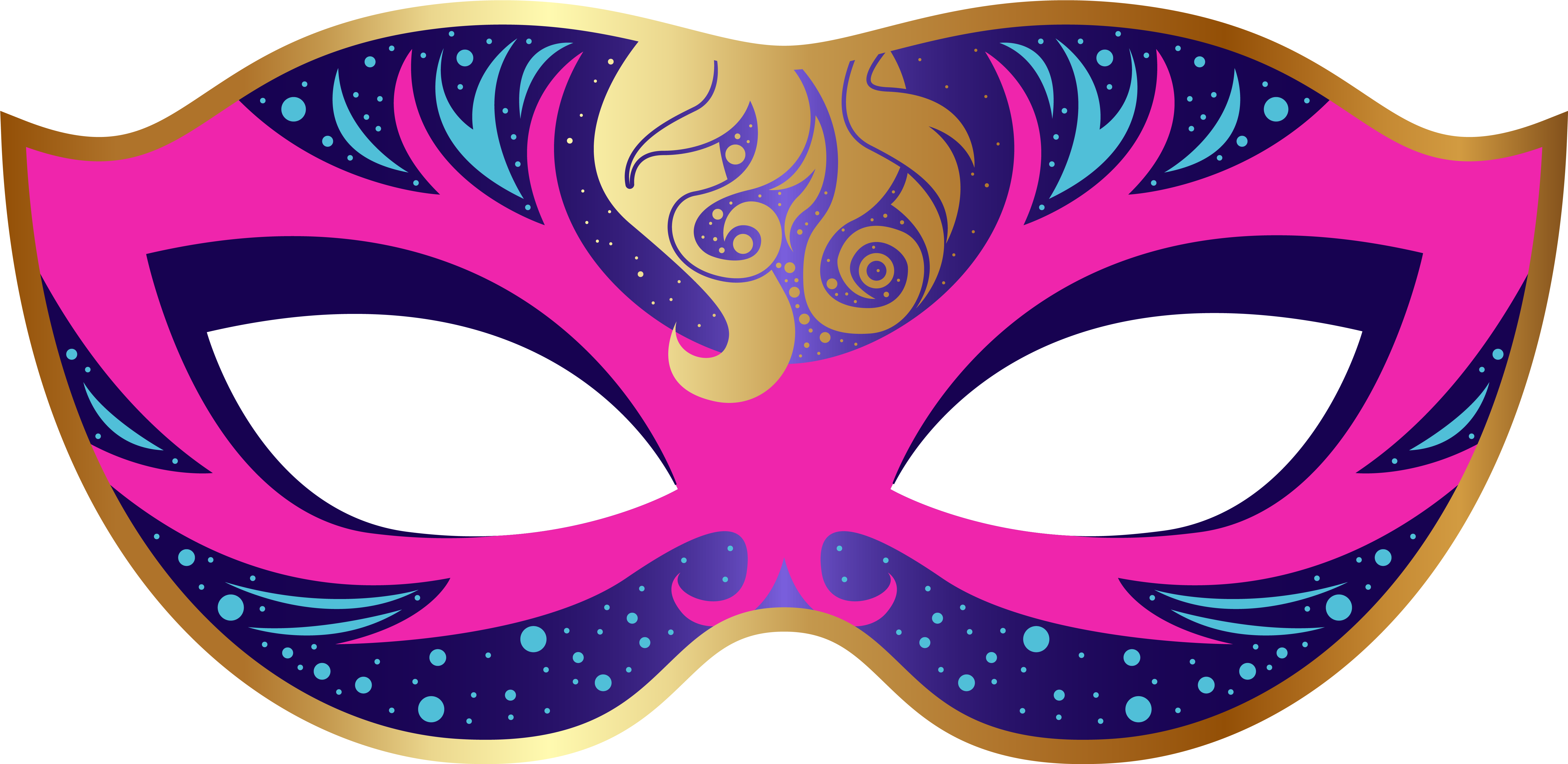 Mask Clip Art - Carnival Mask Png (6293x3127)