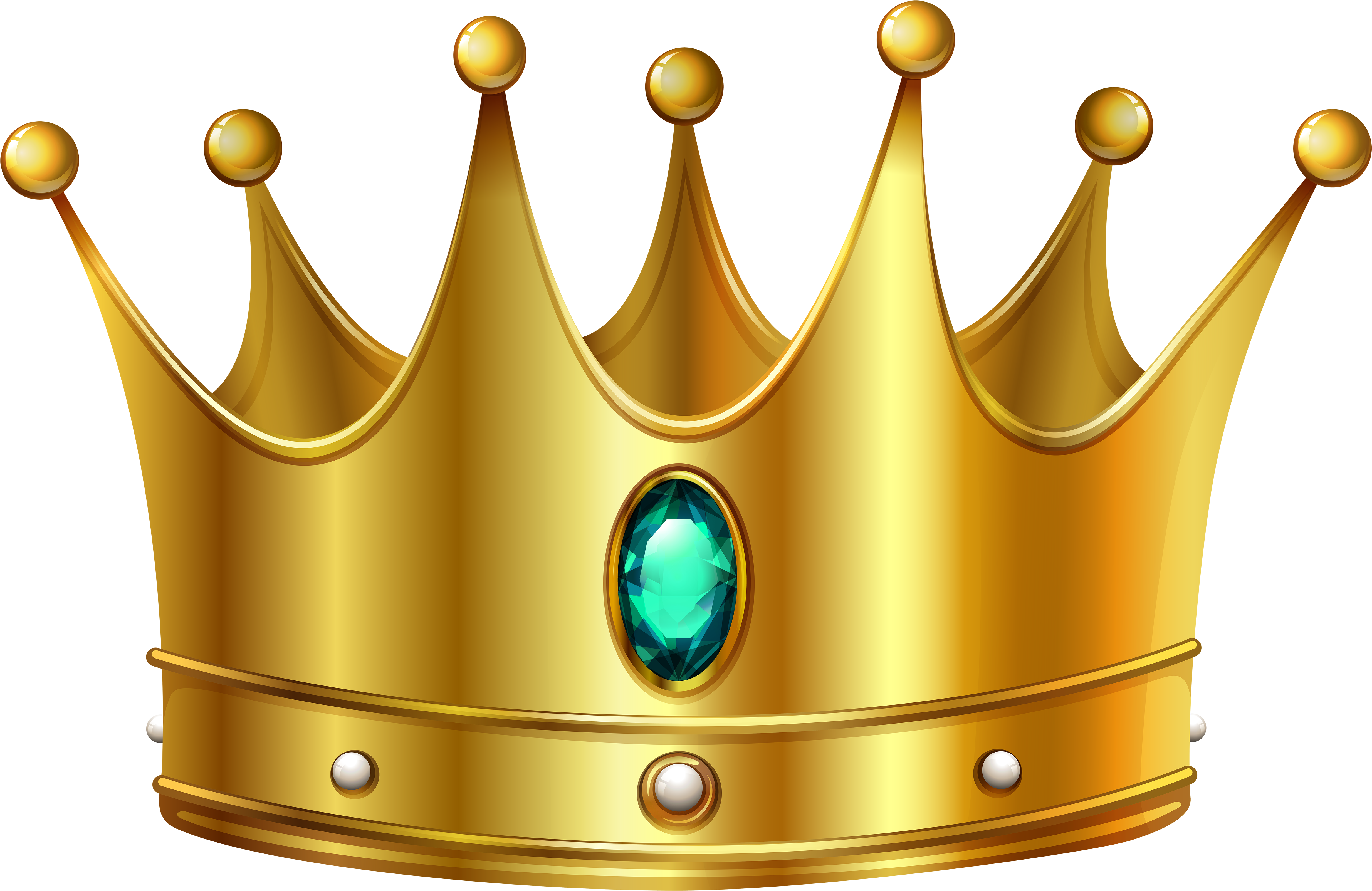 Gold Crown Clipart No Background Clipart - Transparent Crown (5000x3287)