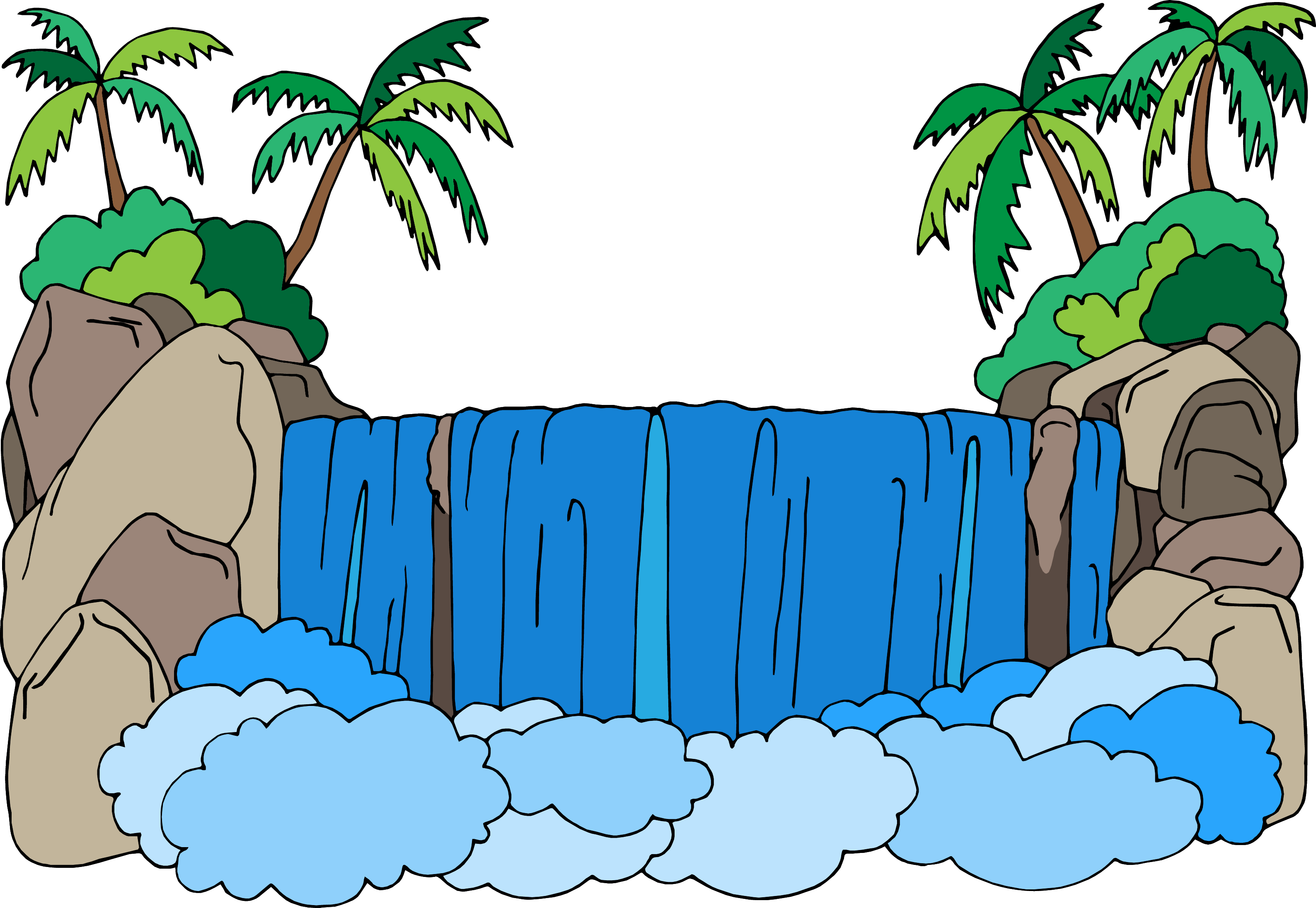 Png, With Transparency - Air Terjun Clip Art (3176x2193)