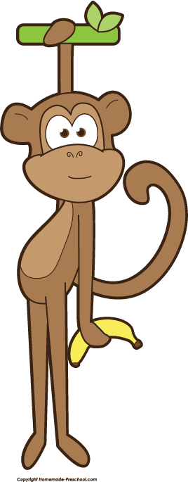 Click To Save Image - Monkey Clipart Free (268x685)