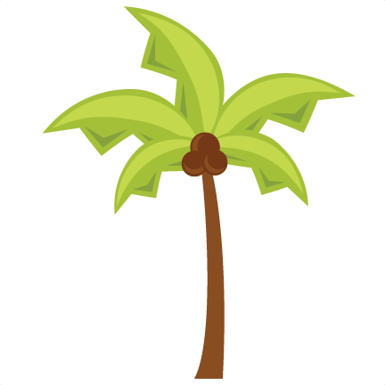 Beach Icons Palm Tree Svg Cuts Scrapbook Cut File Cute - Tree (432x432)