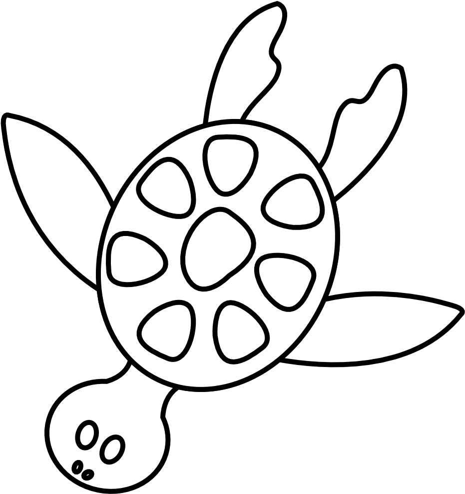 Clipart Turtle Black And White Images Pictures - Clipart Turtle Black And White Images Pictures (999x999)