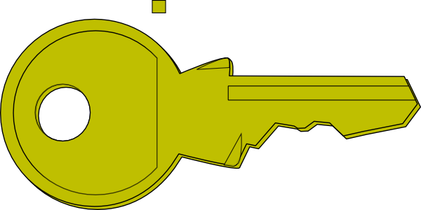 Lock Key Clipart (600x300)