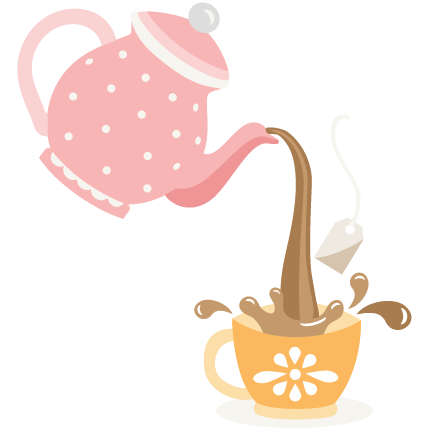 Teapot Large Poring Tea Pot Clipart - Tea Party Clip Art (432x432)