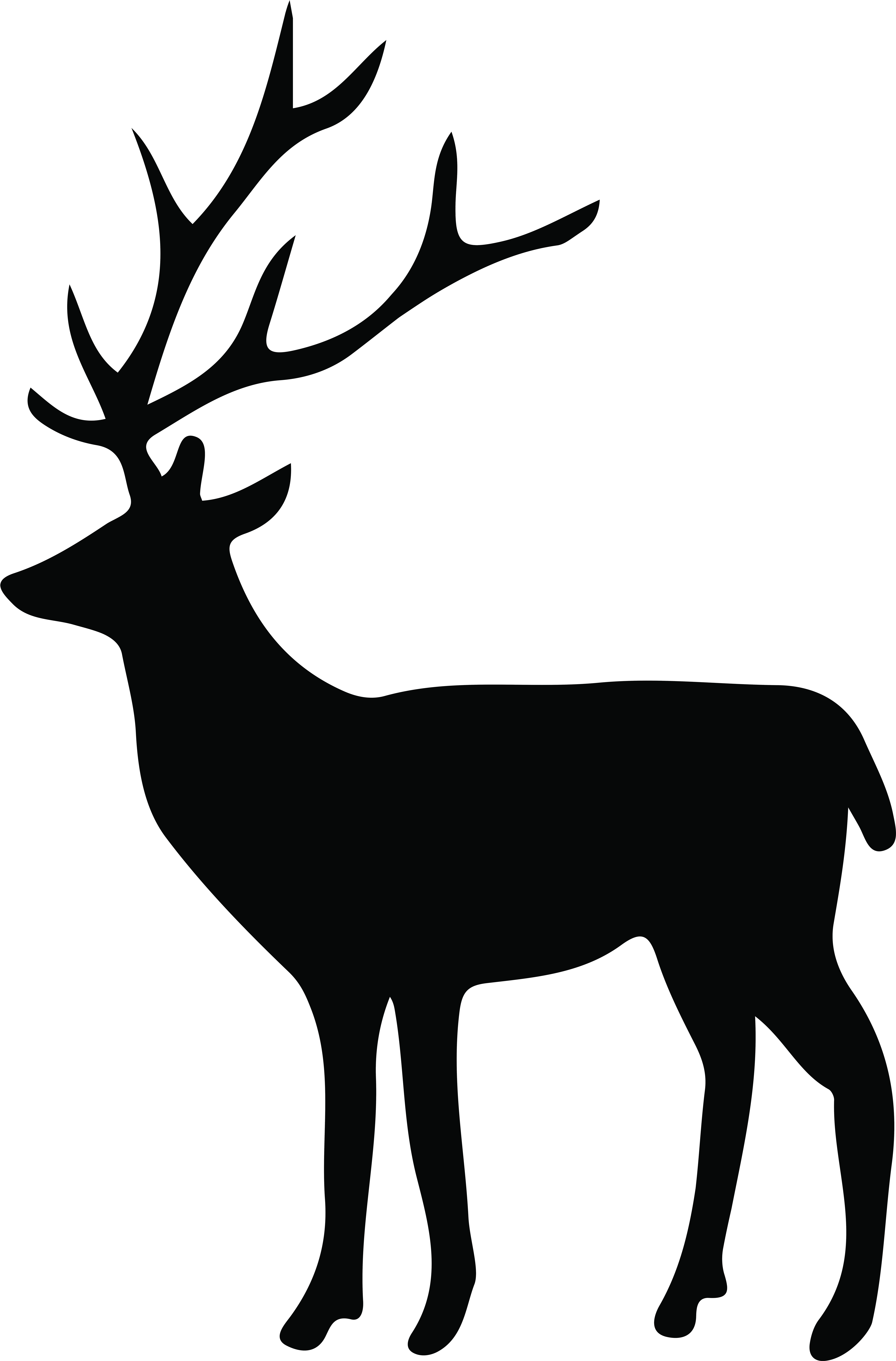 Deer Silhouette Png Transparent Clip Art Imageu200b - Deer Silhouette Png (5487x8000)