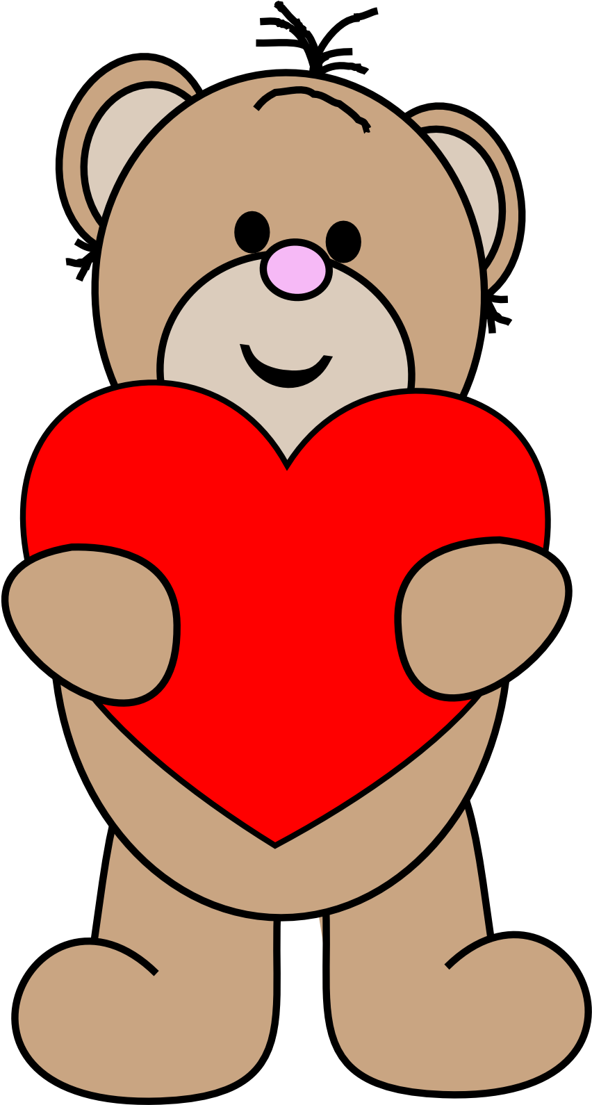 Funny Valentine Clipart - Valentines Day Free Printable Clipart (1240x1748)