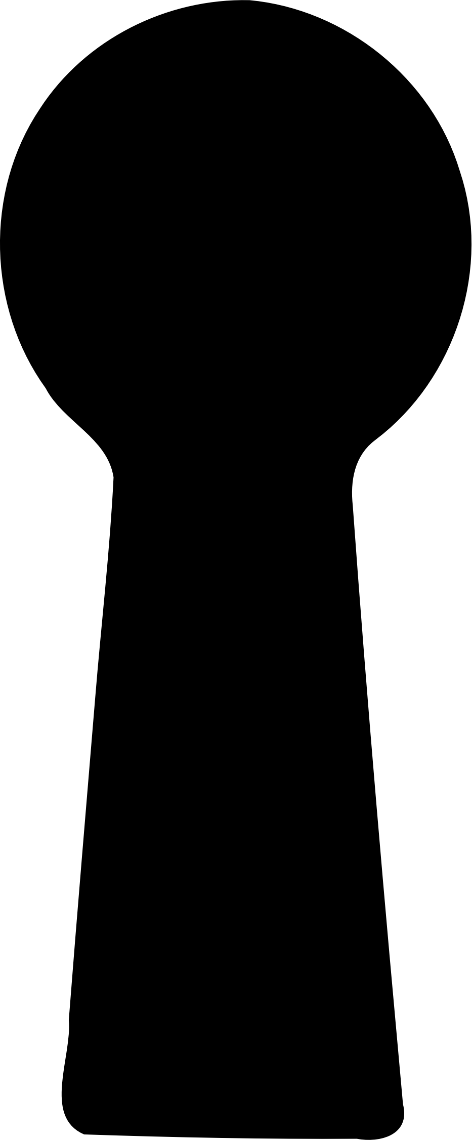 Big Image - Keyhole Clipart (933x2252)